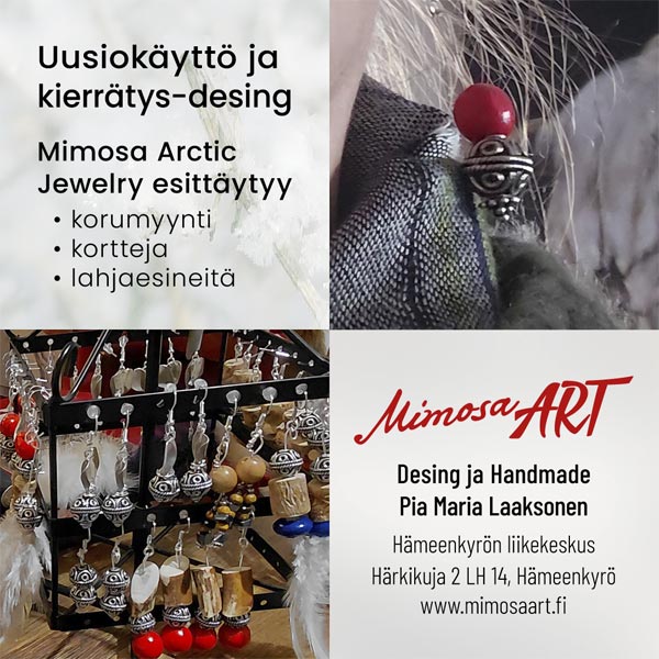 Mimosa Arctic Jewelry inspiroituu luonnossa Mimosa Arctic Jewelry inspiroituu luonnossa